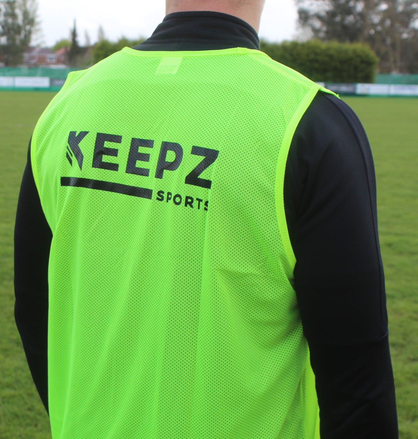 Fluorescent Yellow Keepz Sports PRO Training Bibs/Vests x5